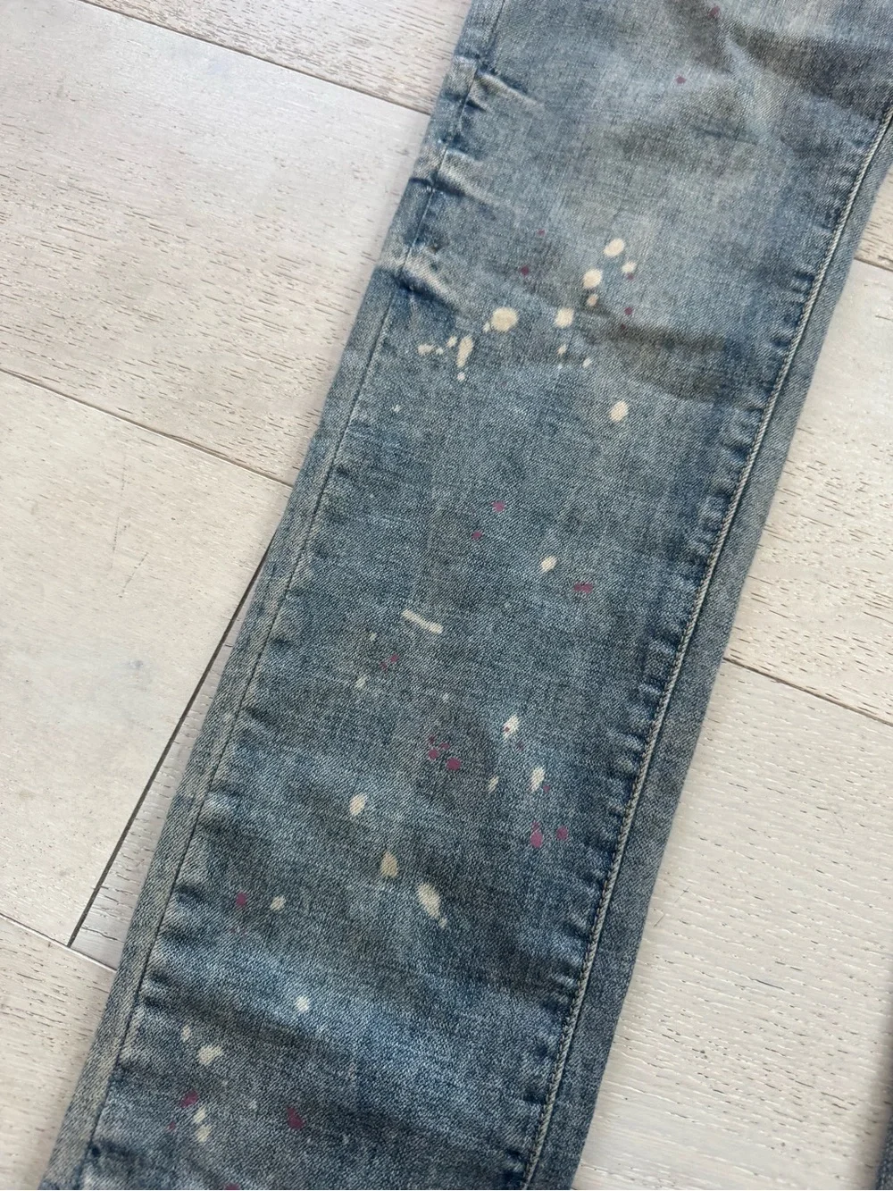 NWT Purple Brand Paint Splatter Jeans 34